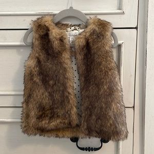 Mud Pie Toddler Faux Fur Vest